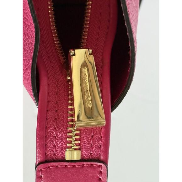 MICHAEL KORS STUDIO Mercer Corner Center Zip Leather Tote Bag/Purse Ultra Pink - Picture 10 of 16